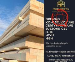 drewno konstrukcyjne KVH, C 24