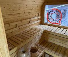Sauna ogrodowa 6m z piecem elektrycznym