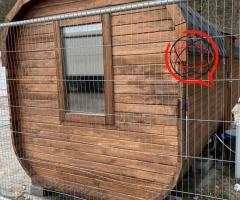 Sauna ogrodowa 6m z piecem elektrycznym