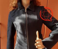 Granatowy płaszczyk nr 2