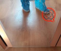 Błękitne botki z frędzlami