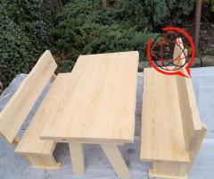 Meble ogrodowe, zestaw ogrodowy drewniany,  stół ogrodowy