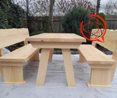 Meble ogrodowe, zestaw ogrodowy drewniany,  stół ogrodowy