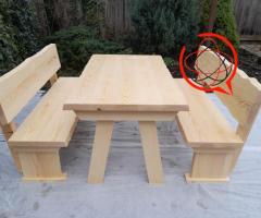 Meble ogrodowe, zestaw ogrodowy drewniany,  stół ogrodowy