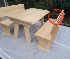 Meble ogrodowe, zestaw ogrodowy drewniany,  stół ogrodowy