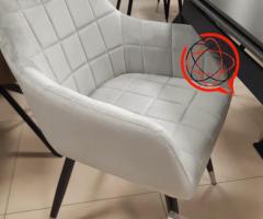 Krzesła welur glamour LOFT 4 kolory welur NOWE