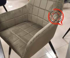Krzesła welur glamour LOFT 4 kolory welur NOWE