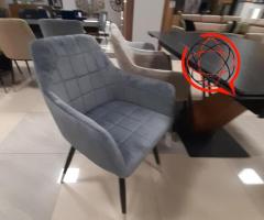 Krzesła welur glamour LOFT 4 kolory welur NOWE