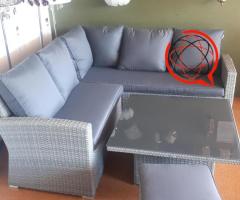 83 MEBLE NAROŻNIK RATTANOWY OGRODOWY RATTAN RATY