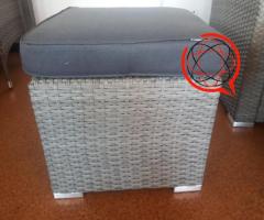 83 MEBLE NAROŻNIK RATTANOWY OGRODOWY RATTAN RATY