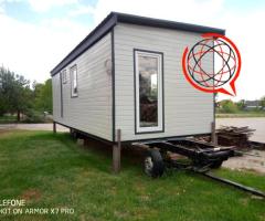 Domek letniskowy całoroczny mobilny podwozie