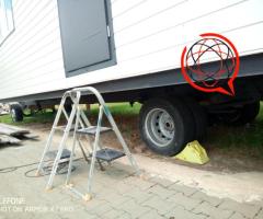 Domek letniskowy całoroczny mobilny podwozie