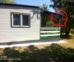 Domek letniskowy całoroczny mobilny podwozie