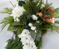 Wiązanka nagrobna, dekoracja na cmentarz , stroik