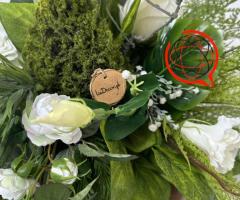 Wiązanka nagrobna, dekoracja na cmentarz , stroik