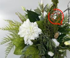 Wiązanka nagrobna, dekoracja na cmentarz , stroik