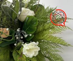 Wiązanka nagrobna, dekoracja na cmentarz , stroik