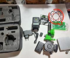Poziomica laserowa / Laser krzyżowy  12 linii 3d 360° zielona wiązka