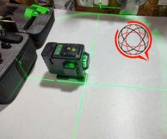 Poziomica laserowa / Laser krzyżowy  12 linii 3d 360° zielona wiązka