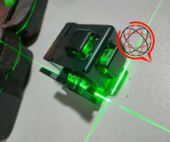 Poziomica laserowa / Laser krzyżowy  12 linii 3d 360° zielona wiązka
