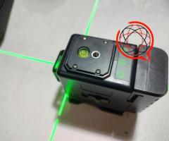 Poziomica laserowa / Laser krzyżowy  12 linii 3d 360° zielona wiązka