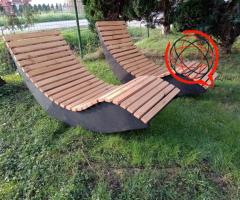 Leżak bujany impregnowany