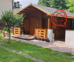 Działka ROD z Drewnianym  domem  ocieplonym. Całoroczny.
