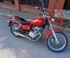 Honda Rebel 125, czerwony kolor, rok produkcji 1997