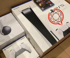Edycja dysku PlayStation 5 dostarczana ze wszystkimi akcesoriami i grami, faktura i gwarancja są doł