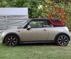 Mini cooper s cabrio sidewalk