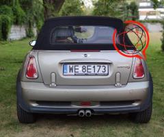 Mini cooper s cabrio sidewalk