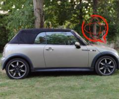 Mini cooper s cabrio sidewalk