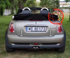 Mini cooper s cabrio sidewalk