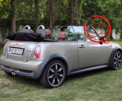 Mini cooper s cabrio sidewalk