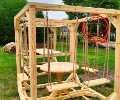 Huśtawka ogodowa 2 modele duża plażowa ogrodowa - restauracji