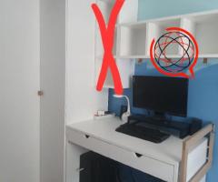 Zestaw mebli VOX, szafa narożna, biurko, półka