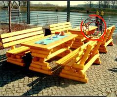 MEBLE ogrodowe na tarasy itp - komplety producent