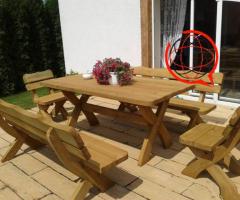 MEBLE ogrodowe na tarasy itp - komplety producent