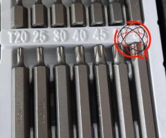 NOWY ZESTAW BITÓW IMBUS (HEX), TORX, SPLINE 40el. KD10220 KRAFT&DELE