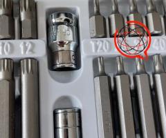 NOWY ZESTAW BITÓW IMBUS (HEX), TORX, SPLINE 40el. KD10220 KRAFT&DELE