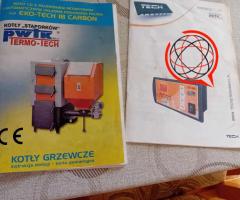 Piec na ekogroszek - części sprawne pieca dmuchawa zasobnik itp