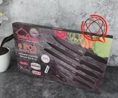 NOWY ZESTAW SOLIDNYCH NOŻY KUCHENNYCH CERAMICZNYCH 6szt, 2 kolory