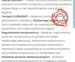 Materac Hiszpański użuwany 180*200