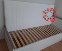 Nowe łóżko ze stelażem i materacem z BRW