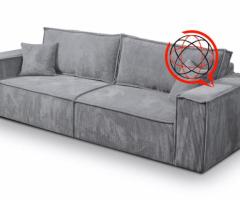 Sztruksowa kanapa ROCCA z funkcją spania pojemnik WERSJA PREMIUM!!