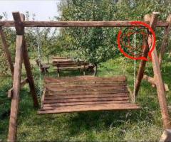Huśtawka ogrodowa duża - porządnie wykonana - od producenta