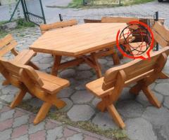 Komplet ogrodowy na tarasy altany knajpy