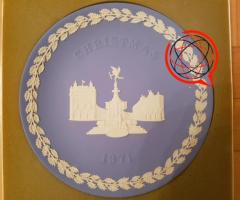 Talerz Wedgwood, Christmas 1971, Piccadilly Circus, porcelana