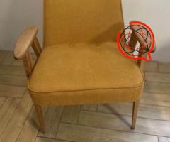 Fotel PRL 366 Chierowski po renowacji