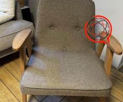 Fotel PRL Chierowski po renowacji
